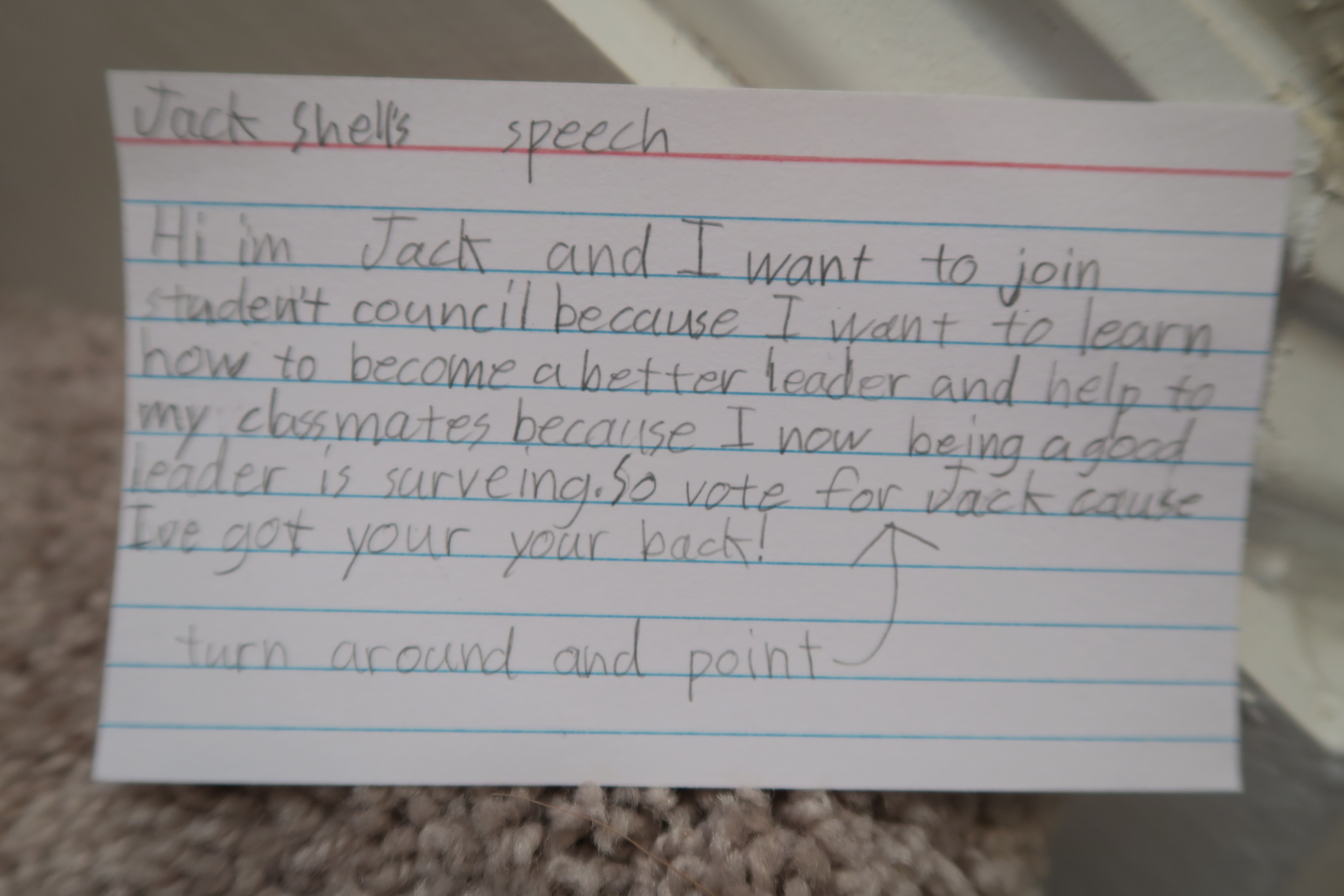 what to say in a student council speech
